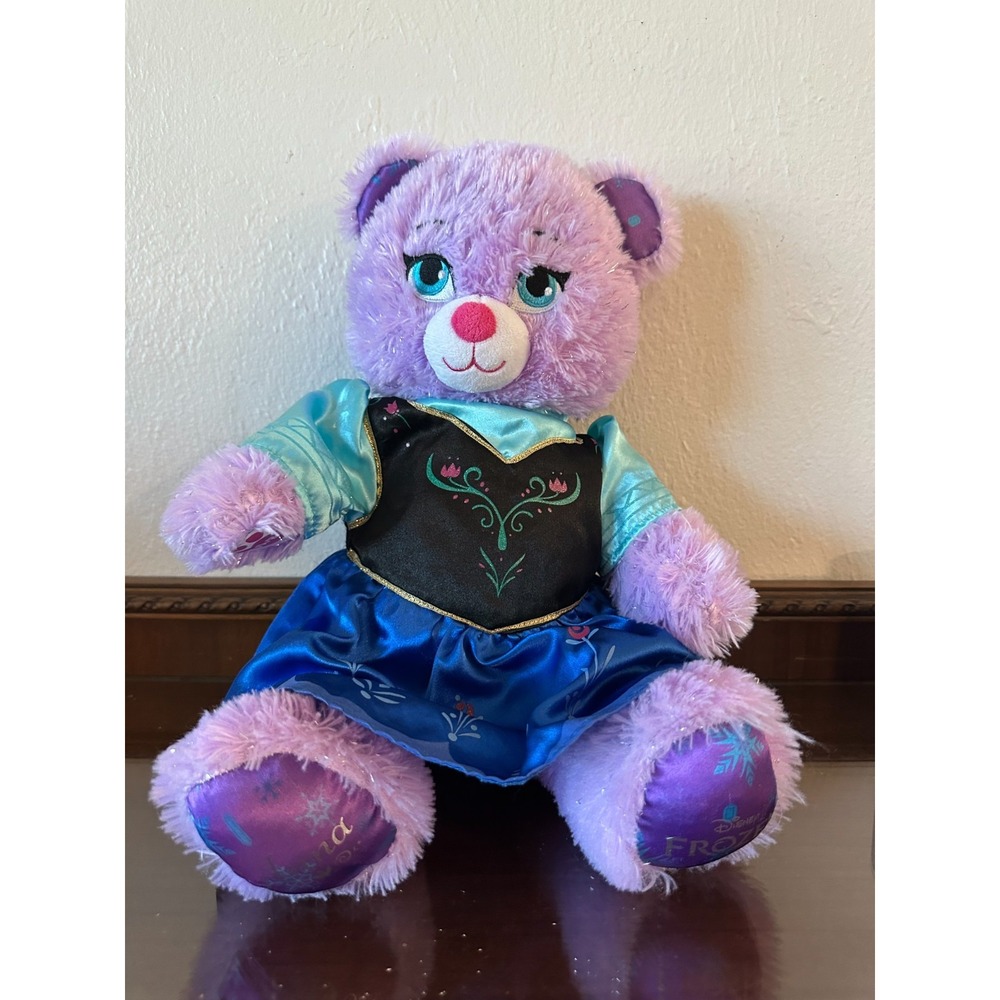 Build-A-Bear Frozen Anna Stuffed Animal With Dress **READ**